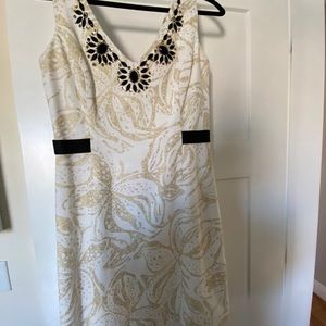 Lilly Dress with beaded flowers